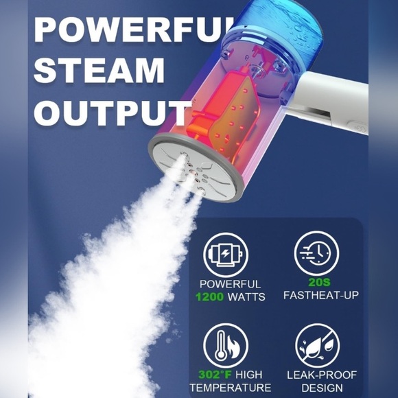 Garstor Portable Handheld Steamer for clothes - Picture 2 of 7